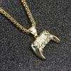 Alloy Personality Geometric Game Pendant Electroplated Unisex Hiphop Necklace With Twist Chain