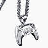 Alloy Personality Geometric Game Pendant Electroplated Unisex Hiphop Necklace With Twist Chain