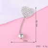 Alloy Phone Shell Jewelry Accessories With Love Peach Heart Design And Electroplating Treatment