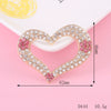 Alloy Phone Shell Jewelry Accessories With Love Peach Heart Design And Electroplating Treatment