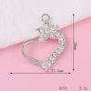 Alloy Phone Shell Jewelry Accessories With Love Peach Heart Design And Electroplating Treatment
