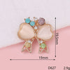 Alloy Phone Shell Jewelry Accessories With Love Peach Heart Design And Electroplating Treatment