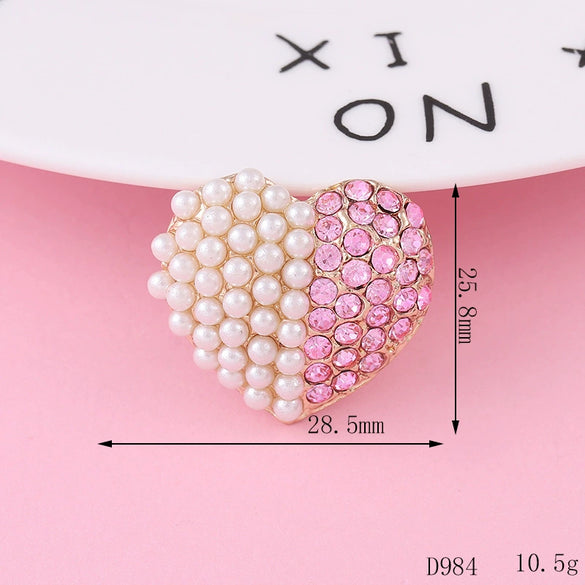 Alloy Phone Shell Jewelry Accessories With Love Peach Heart Design And Electroplating Treatment