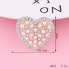 Alloy Phone Shell Jewelry Accessories With Love Peach Heart Design And Electroplating Treatment