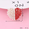 Alloy Phone Shell Jewelry Accessories With Love Peach Heart Design And Electroplating Treatment