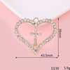 Alloy Phone Shell Jewelry Accessories With Love Peach Heart Design And Electroplating Treatment