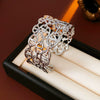 Alloy Pig Nose Cut Out Open Bracelet Cold Style Electroplating Hand Jewelry For Women