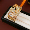 Alloy Pig Nose Cut Out Open Bracelet Cold Style Electroplating Hand Jewelry For Women