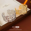 Alloy Pig Nose Cut Out Open Bracelet Cold Style Electroplating Hand Jewelry For Women