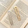 Alloy Plaid Hairpin Silver Plated Gold Plated Couple Style Hair Accessories Hair Tassels