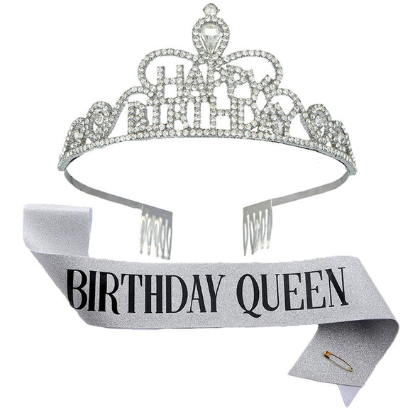 Alloy Plaid Party Headdress Hair Accessories Shoulder Strap Etiquette Belt Semimanual Semimechanical