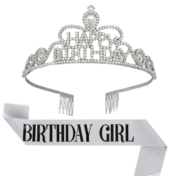 Alloy Plaid Party Headdress Hair Accessories Shoulder Strap Etiquette Belt Semimanual Semimechanical