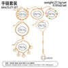 Alloy Plated Starfish And Scallop Shell Imitation Pearl Chain Finger Bracelet With Colorful Rhinestone Details