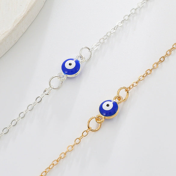 Alloy Plating Evil Blue Eyes Ladies Anklet Foot Accessory