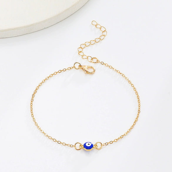 Alloy Plating Evil Blue Eyes Ladies Anklet Foot Accessory