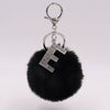 Alloy Plush Key Chain With Diamondencrusted English Letter And Fur Ball Modern Simplicity Style
