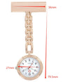 Alloy Pocket Watch For Women And Students With Engraving Round Dial Medical Style