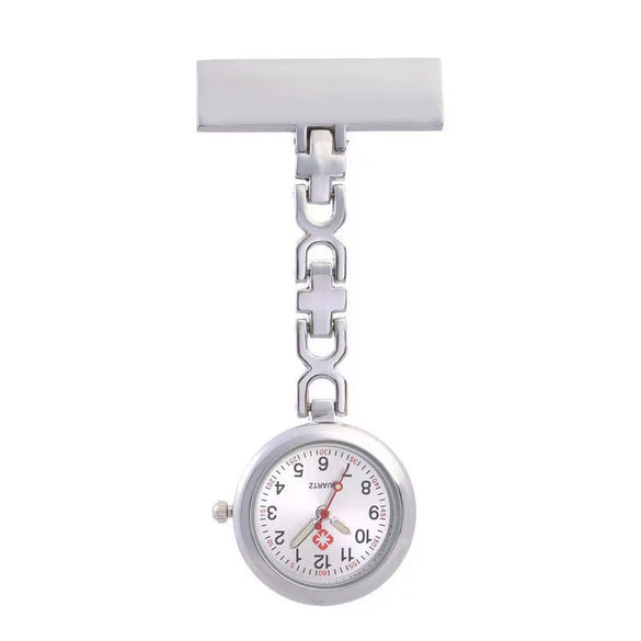 Alloy Pocket Watch For Women And Students With Engraving Round Dial Medical Style