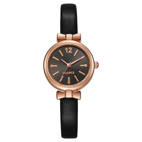 Alloy Pu Belt Women's Watch Round Dial Antique Style
