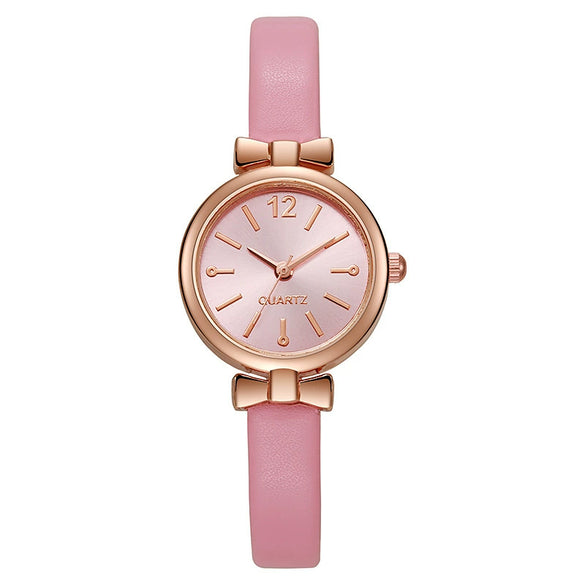 Alloy Pu Belt Women's Watch Round Dial Antique Style