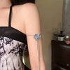 Alloy Pull Rose Petal Women's Necklace With Box Chain And Electroplating Fashion Flowers Style