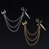 Alloy Punk Geometric Skull Badge Wings Sword Vampire Brooch Collar Pin With Electroplating