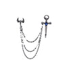 Alloy Punk Geometric Skull Badge Wings Sword Vampire Brooch Collar Pin With Electroplating