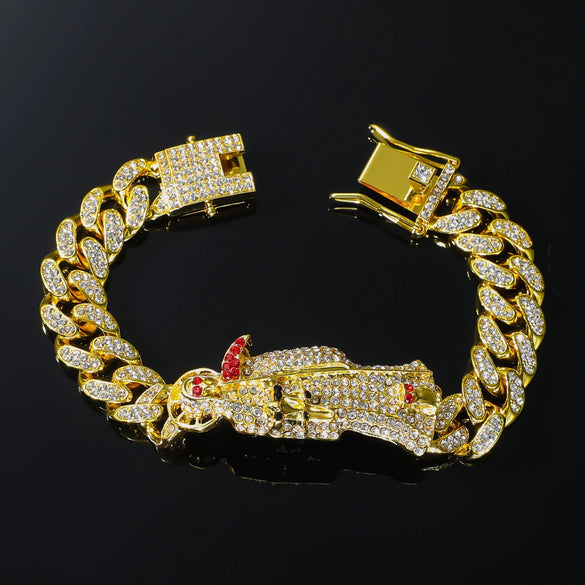 Alloy Punk Hiphop Style Geometric Electroplated Unisex Bracelet