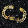 Alloy Punk Hiphop Style Geometric Electroplated Unisex Bracelet