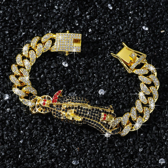 Alloy Punk Hiphop Style Geometric Electroplated Unisex Bracelet
