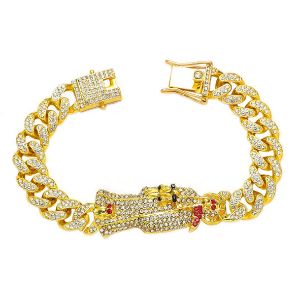 Alloy Punk Hiphop Style Geometric Electroplated Unisex Bracelet