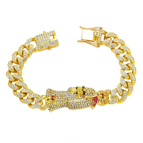 Alloy Punk Hiphop Style Geometric Electroplated Unisex Bracelet