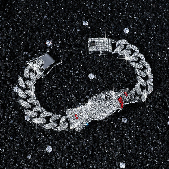 Alloy Punk Hiphop Style Geometric Electroplated Unisex Bracelet