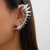 Alloy Punk Style Electroplated Bone Thorn Ear Clip Jewelry