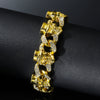 Alloy Punk Style Skull Geometric Hiphop Electroplated Unisex Bracelet