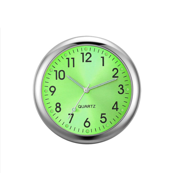 Alloy Quartz Glass Mirror Business Style Universal Car Clock Decoration