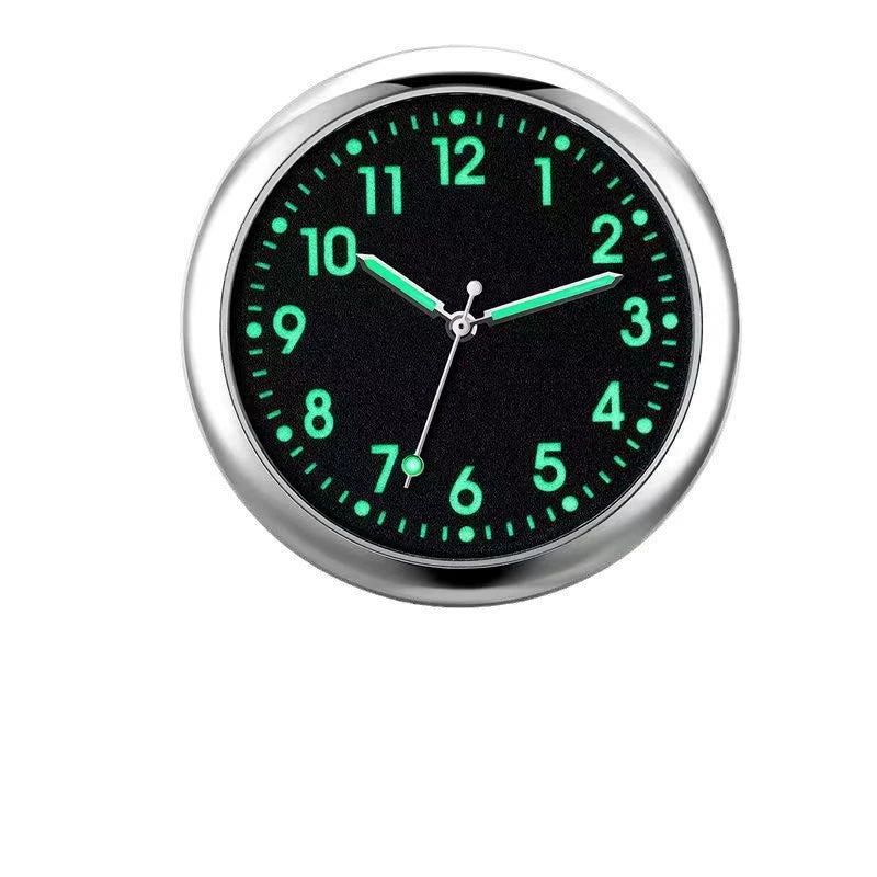 Alloy Quartz Glass Mirror Business Style Universal Car Clock Decoration ...