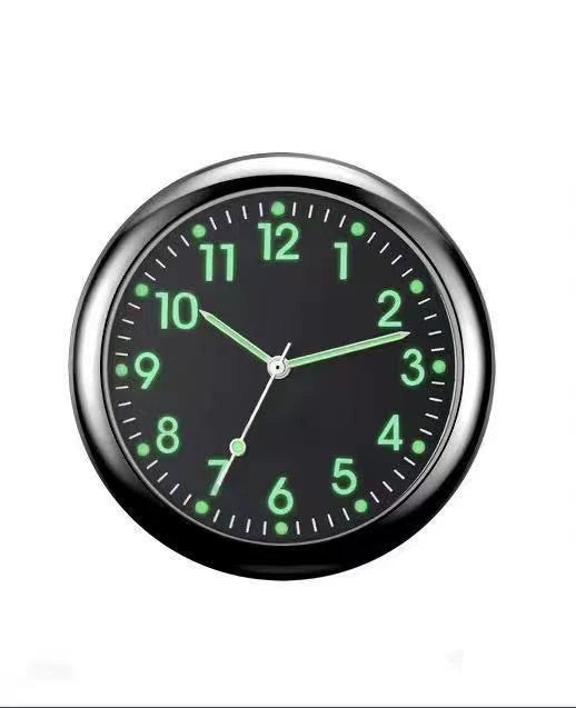 Alloy Quartz Glass Mirror Business Style Universal Car Clock Decoration ...