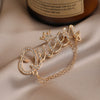 Alloy Queen Shape Electroplated Minimalist Women's Chain Brooch