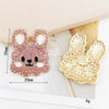 Alloy Rabbit Jewelry And Mobile Phone Accessories With Electroplating