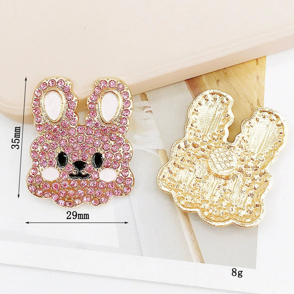 Alloy Rabbit Jewelry And Mobile Phone Accessories With Electroplating
