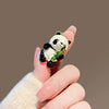 Alloy Red Panda Brooch Electroplating Creative Gift Accessories For Women