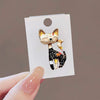 Alloy Retro Black Kitten Brooch For Ladies With Electroplating Treatment