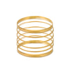 Alloy Retro Bohemian Style Geometric Electroplated Bracelet Set For Women