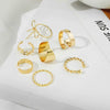 Alloy Retro Bow Fivepointed Star Twist Electroplated Unisex Finger Ring