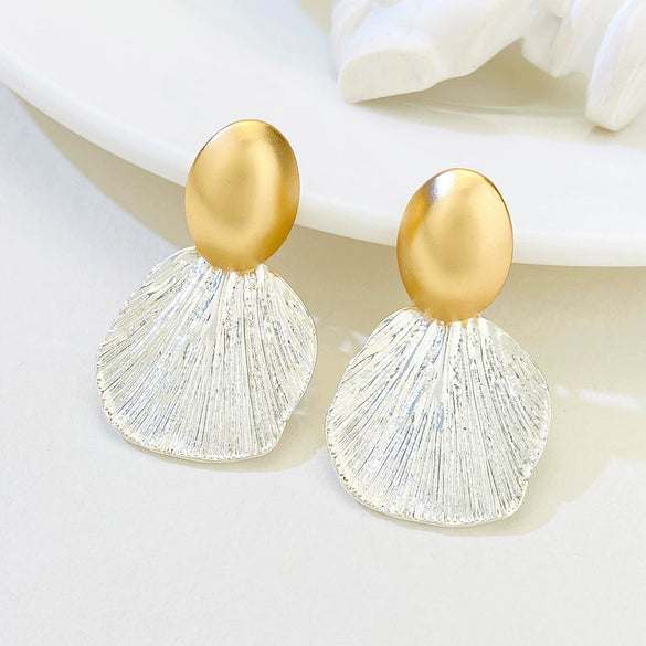 Alloy Retro Cold Style Electroplating Earrings For Women