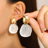 Alloy Retro Cold Style Electroplating Earrings For Women