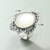Alloy Retro Fashion Hollow Rhombus Electroplated Unisex Ring