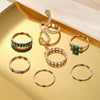 Alloy Retro Geometric Diamond Ring