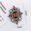 Alloy Retro Geometric Diy Phone Case Jewelry Gem Flower Car Air Outlet And Hair Accessories With Electroplating